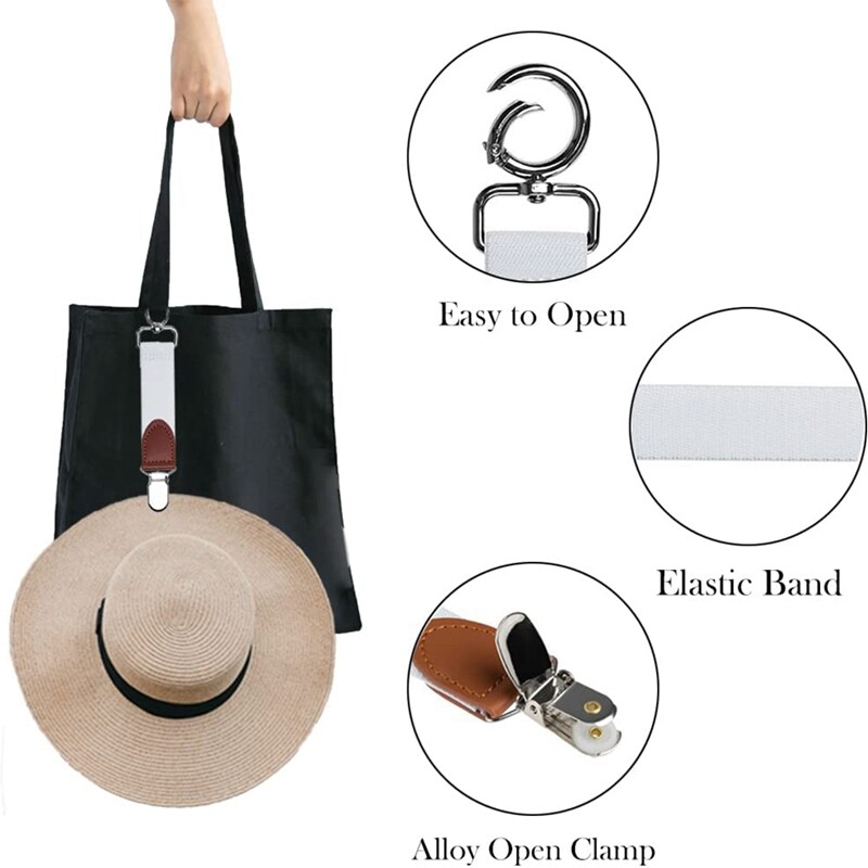 4Pcs Hat Clip for Travel on Bag Backpack Luggage Hat Accessories