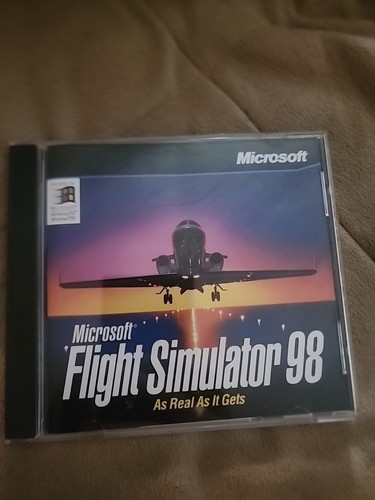Microsoft Flight Simulator 98 PC CD-ROM vintage jeu Windows 95