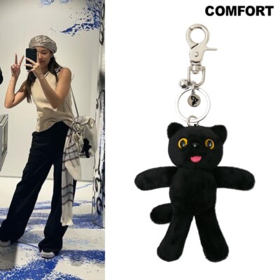 Jennie G Dragon comfort Black Cat bag charms Key Chain | eBay