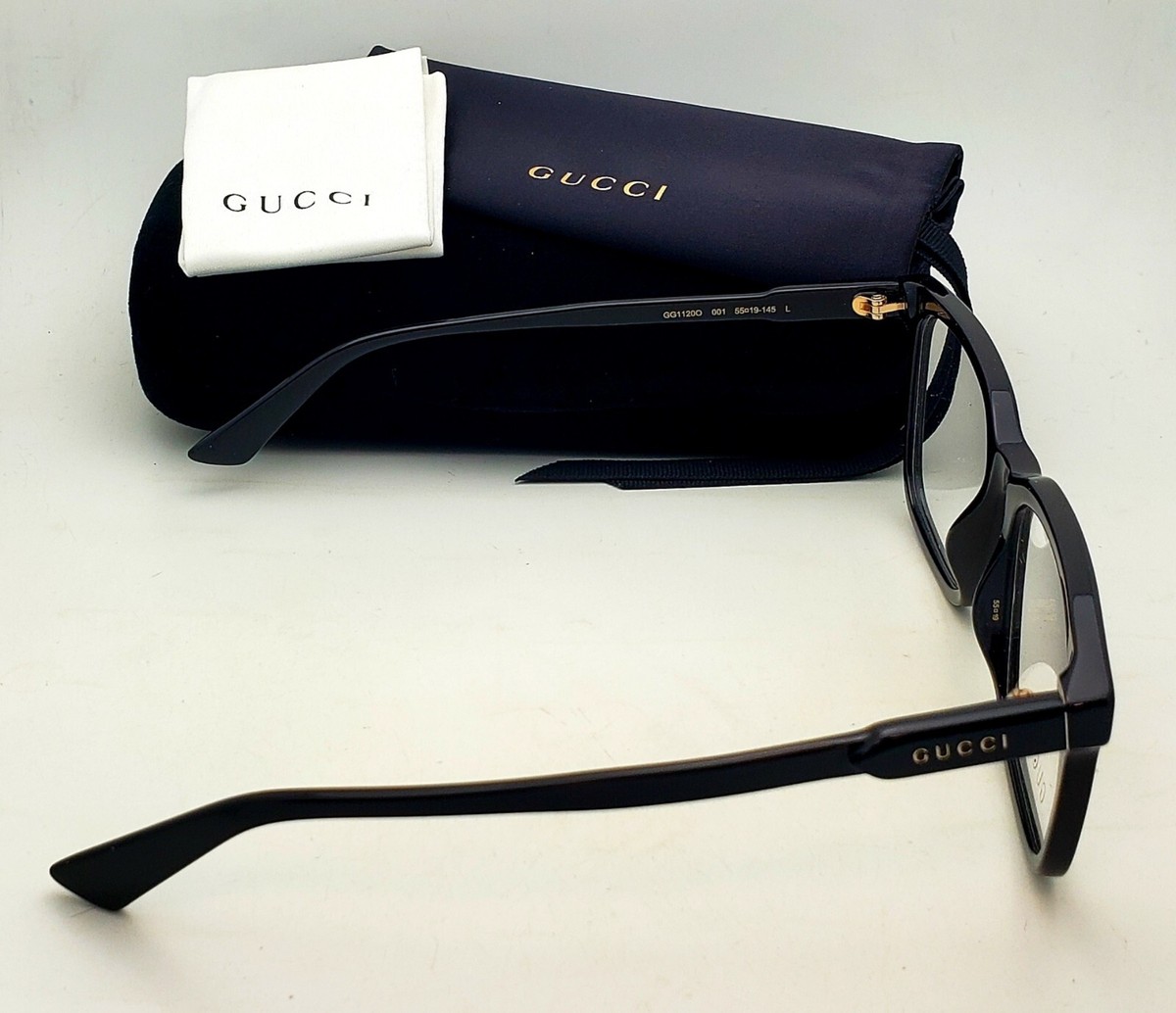 New GUCCI Rectangular Reading Glasses GG1120O 001 55-19 145 New GUCCI Rectangular Reading Glasses GG1120O 001 55-19 145