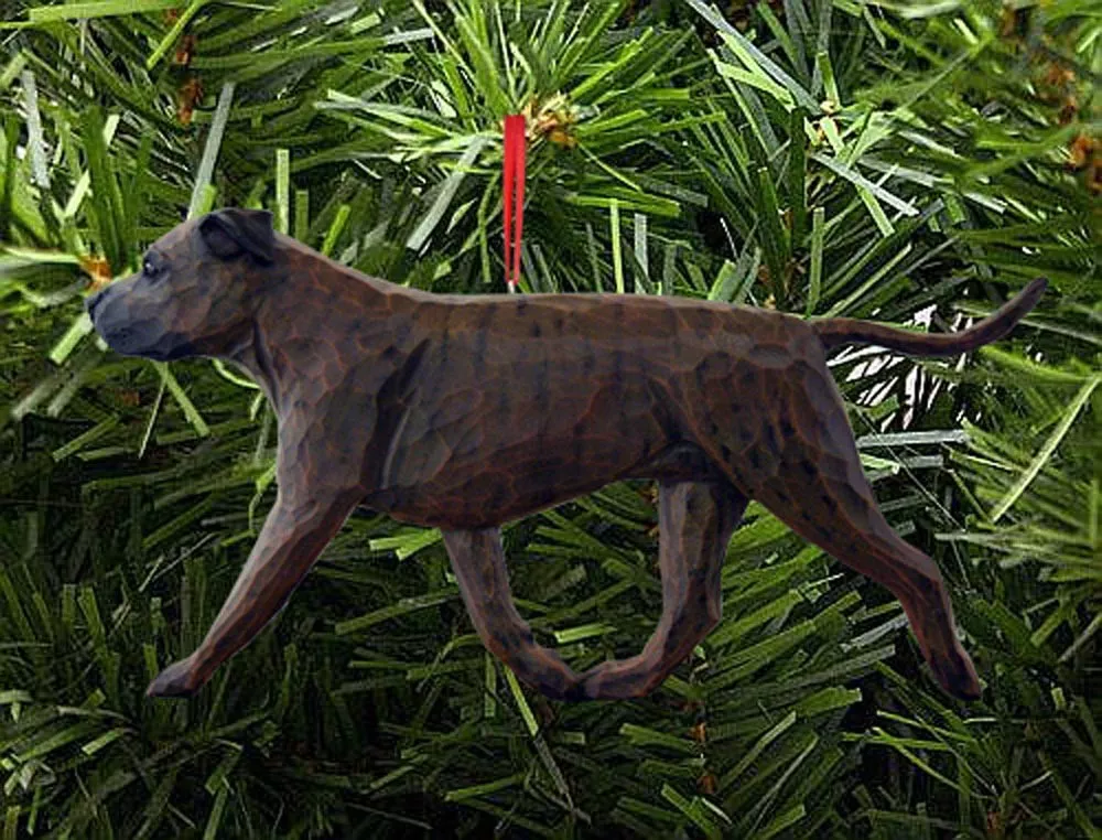 American Staffordshire Terrier Ornament Brindle