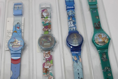 Vintage Disney Kids Plastic Watch Lot of 10 New Sealed Aladdin Toy Story Lion - Picture 4 of 8
