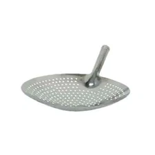 Thunder Group SLOS001 11" Diameter Stainless Steel Perforated Skimmer