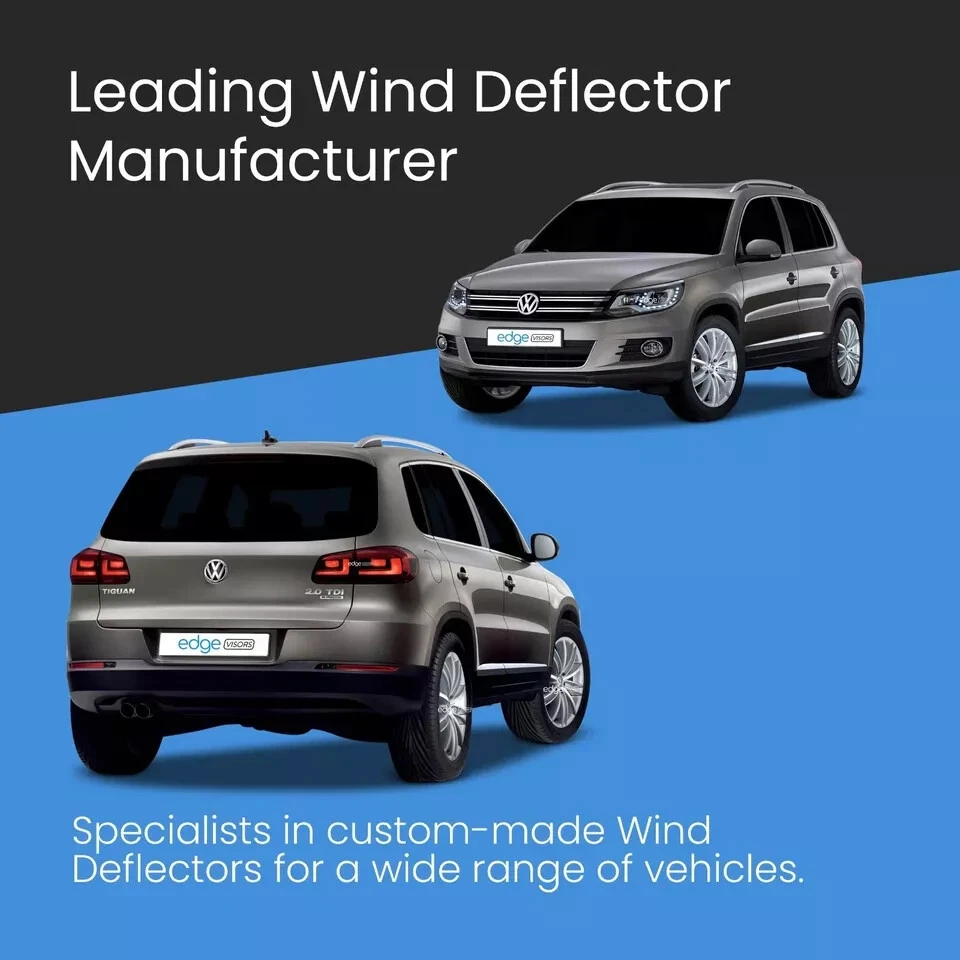 VW Tiguan MK1 2008-2016 5 Door SUV Wind Deflectors 4pc Tinted - Image 2 of 4