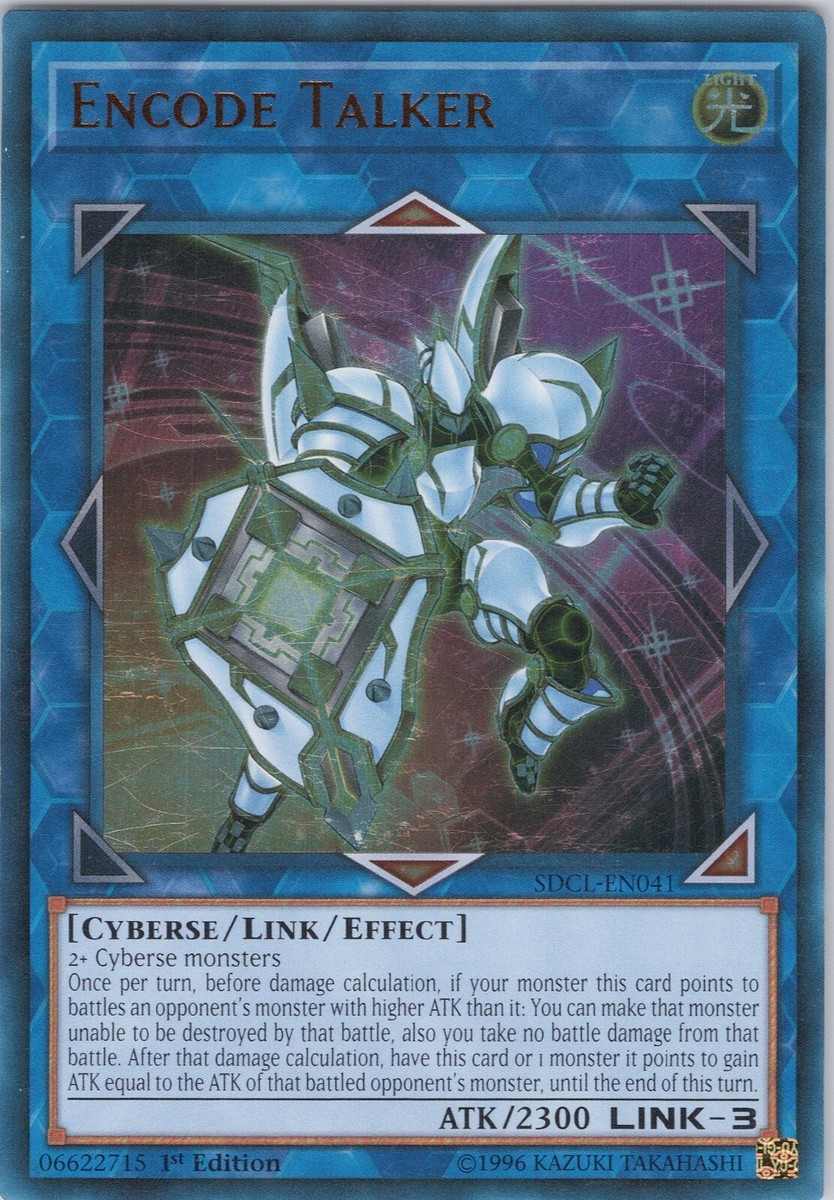 yugioh encode talker structure deck Yu-Gi-Oh! KONPLSD Powercode Link : Toys & Games TypeCyberse / Link / Effect Monster AttributeLIGHT ATK / DEF2300 Card Text2+ Cyberse monstersOnce per turn Yugioh! 1x Encode Talker (SDCL