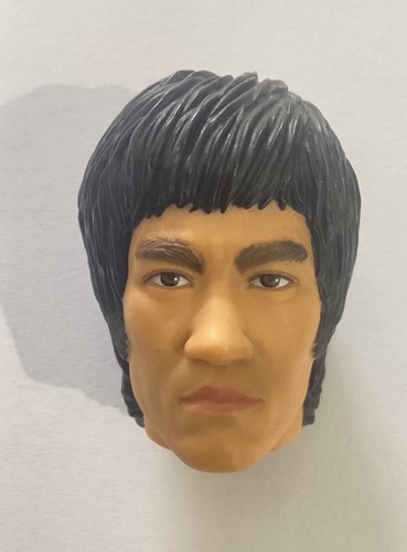 Scultura testa RAH Medicom scala 1:6 BRUCE LEE per figure personalizzate 12" - Foto 2 di 5