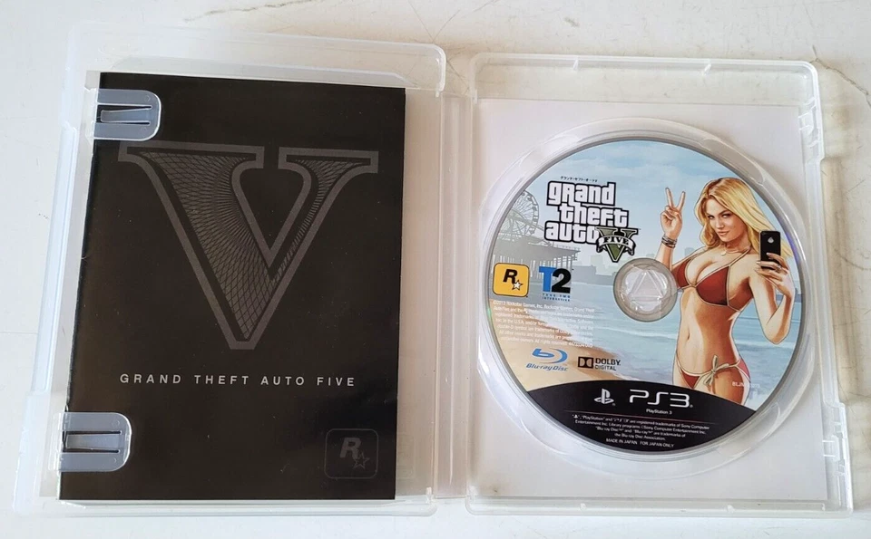Grand Theft Auto V GTA 5 - PlayStation 3 PS3 - NTSC-J JAPAN - Complet + Map, photo 2 sur 5
