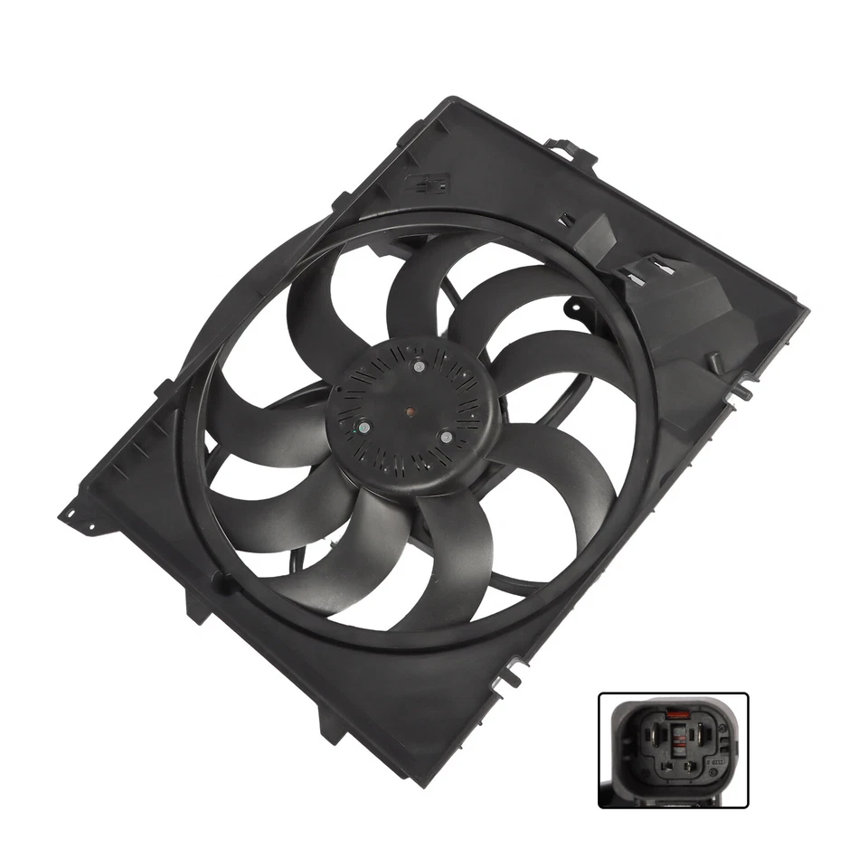 Radiator Cooling Fan Assembly 600W For BMW E90 128i 323i 325i 328i 17427522055 - Image 2 of 4