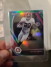 Najee Harris RC Panini Prizm 2021 Draft Picks Green Parallel Rookie Card #102