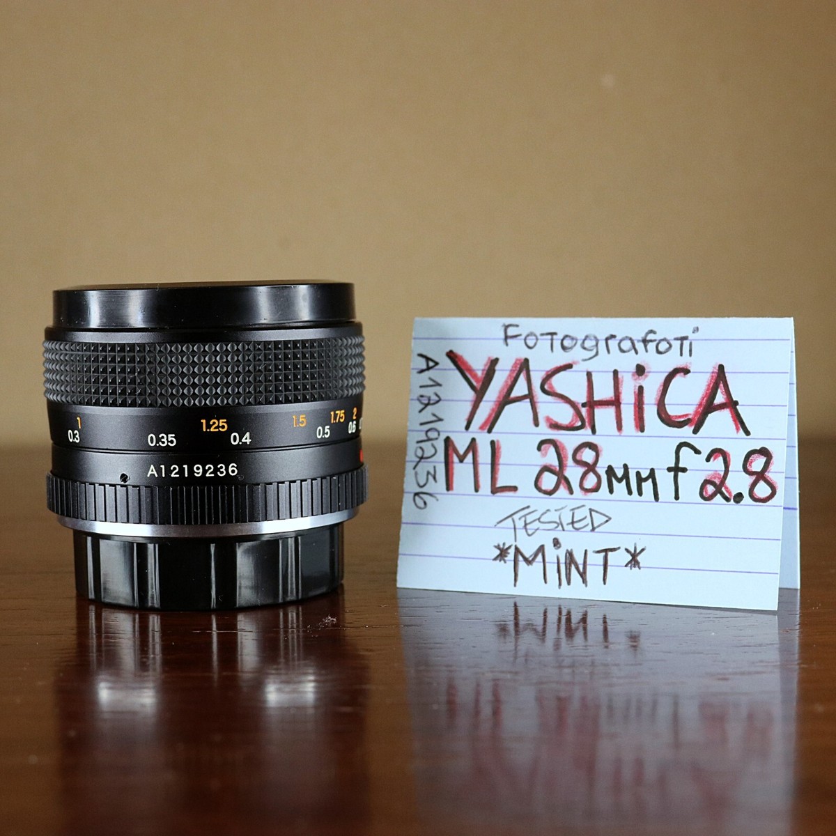 Yashica ML 28mm f2.8 wide angle lens for Contax/Yashica
