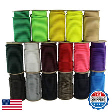 SGT KNOTS Marine Grade 3/8" OD Green Bungee Cord - 100% Elastic Dacron Polyester