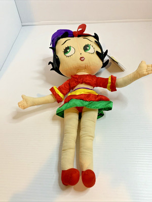 Kellytoy Betty Boop Flamenco Dancer Plush 15  World Traveler NWT Collection