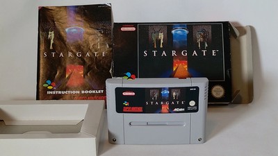 SNES PAL Modul mit Box, Anleitung & Inlay Stargate (gebraucht)
