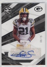 2021 Panini Limited Rookie Auto Spotlight Silver 9/75 Eric Stokes #187 Auto n0c
