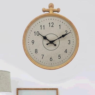 Wetterfeste runde Wanduhr 12 Zoll Retro Style für Innen und Außen