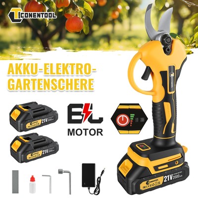 Leichtgewichtige 0.7kg Elektro Astschere 21V Kabellos Einhand Gartenschnittgerät