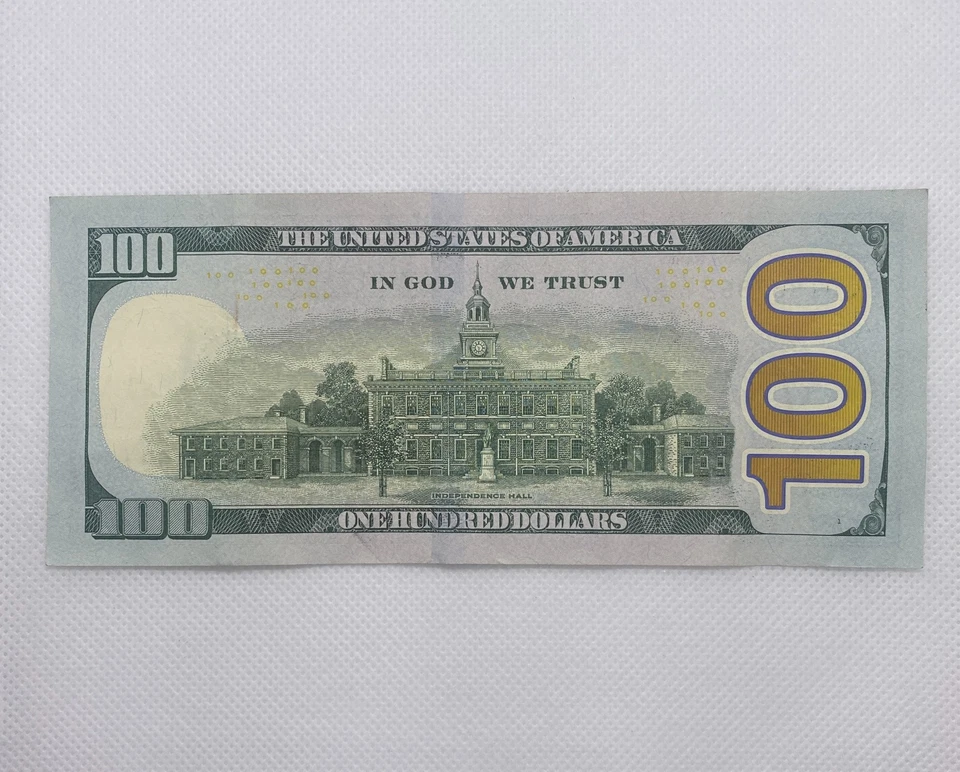 2017 A $100 One Hundred Green Seal  Star  Bank Note PL 01867862 * - Image 2 of 2