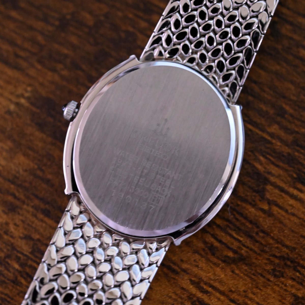 Neat Mint SEIKO CREDOR 21mm Pearl/Silve Dial Women's QUARTZ