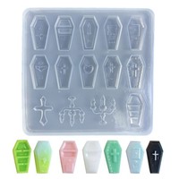 Coffin Shape Mold Filling Craft Quicksand Filler Resin Mold Diy Making Handmade