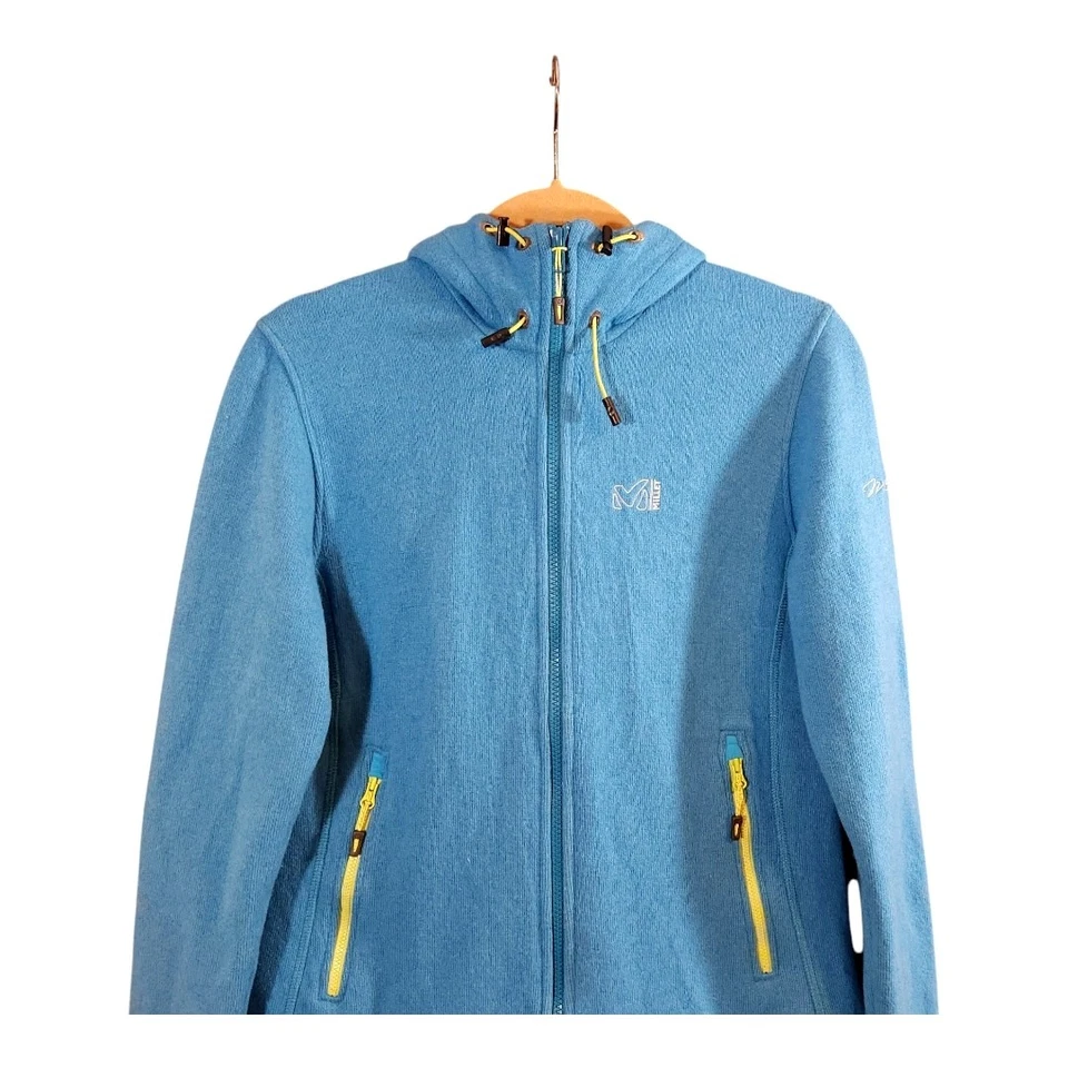 Chaqueta polar Millet cremallera completa mezcla de lana capa media exterior senderismo para mujer S Foto 2 de 4