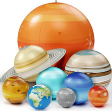 Dan Darci Inflatable Solar System Planets Set   Kids Science  Space Decor