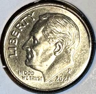 2021 P Roosevelt Dime