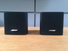 2 X BOSE BLACK SINGLE CUBE LIFESTYLE ACCOUSTIMASS SPEAKERS