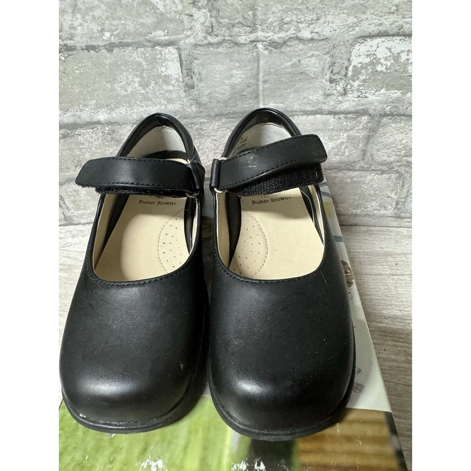 Girls Buster Brown Shoes Carly Mary Jane Style Black Size New-11M - Image 2 of 4