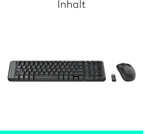 Logitech MK220 Kompaktes, Kabelloses Set mit Tastatur und Maus für Windows, US Q - Photo 7/10