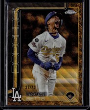 2023 Topps Chrome Gilded Collection Mookie Betts #40 Gold Etched Refractor 27/75