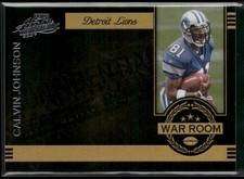 Calvin Johnson RC Rookie 2007 Playoff Absolute Memorabilia War Room /100 Lions