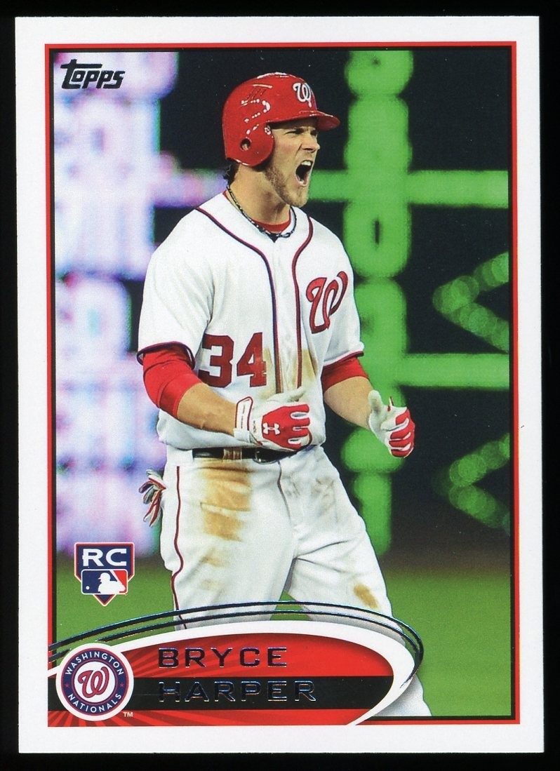 Bryce Harper 2012 Topps #661 Screaming Variation RC Rookie Card SP Nationals
