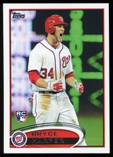 Bryce Harper 2012 Topps #661 Screaming Variation RC Rookie Card SP Nationals. rookie card picture