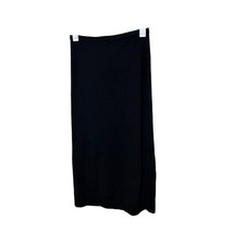 Vintage Caslon Black Maxi Skirt Slit Size M