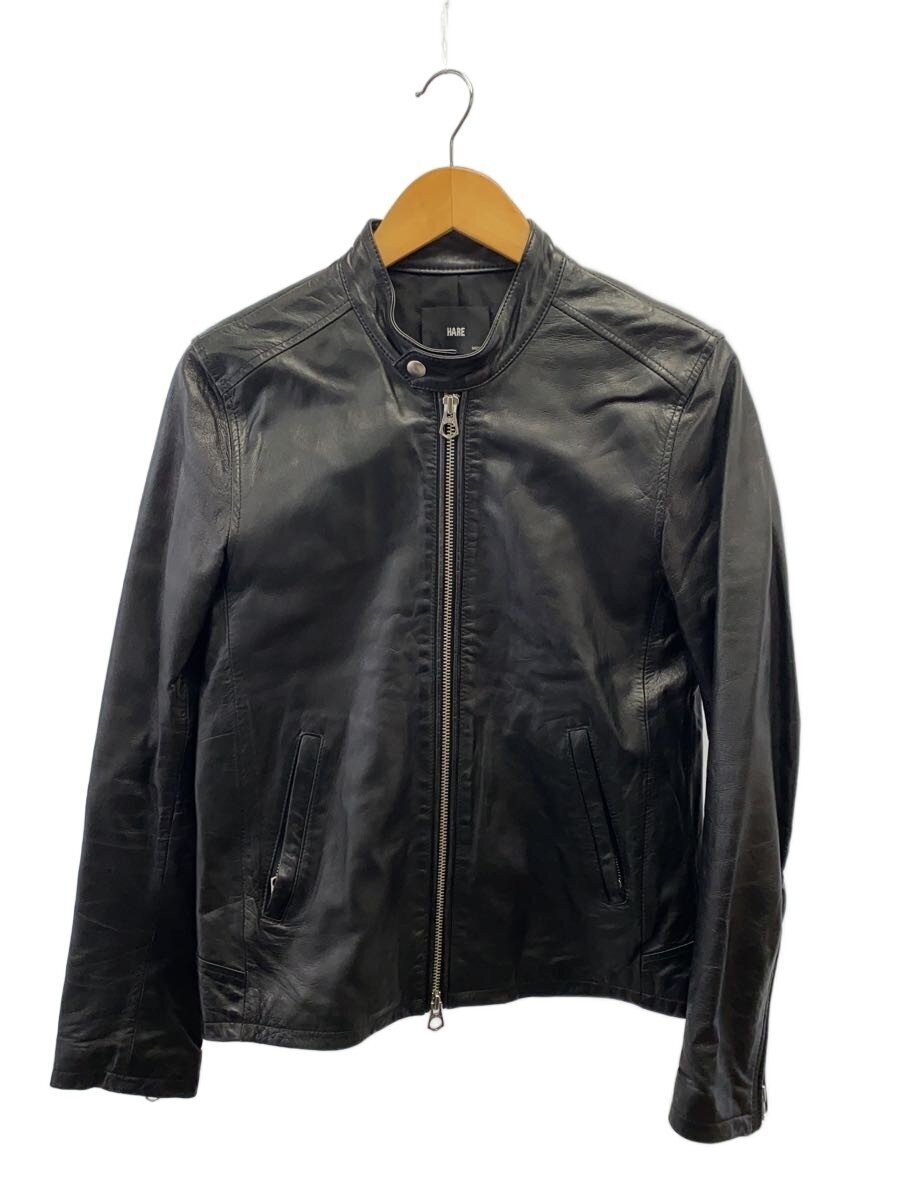 Hare Single Rider Jacket/M/Sheep Leather/Blk 3567