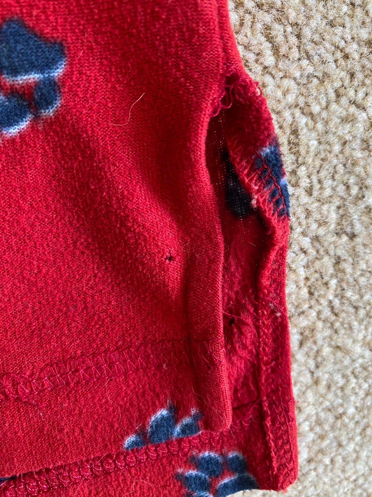 RARE 90'S JACK WOLFSKIN RED PAW PRINT 1/4 ZIP FLEECE S SMALL image 7