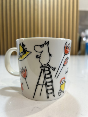 Mumin & Snuffkin Arabia Finland ABC Collection, entzückender 8cm 0,3L Becher RAR 
