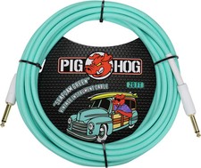 Pig Hog "Seafoam Green" Instrument Cable, 20ft