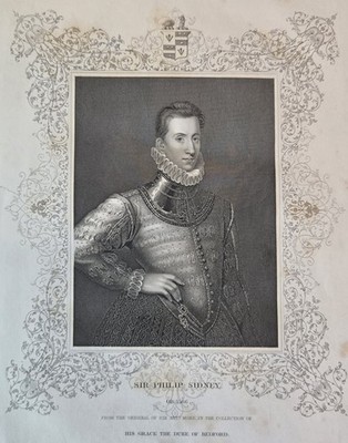 Portrait of Sir Philip Sidney - Engraving By H. Robinson