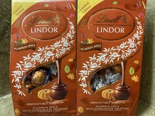 2 BAGS Lindt Lindor 5.1oz PUMPKIN SPICE Limited Edition Milk Chocolate Truffles