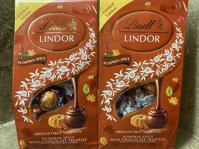 2 BAGS Lindt Lindor 5.1oz PUMPKIN SPICE Limited Edition Milk Chocolate Truffles