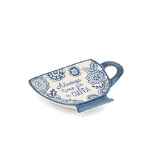 Teabag Tidy Tea Bag Dish Holder Blue Willow Time For a  Cuppa by  Sass and Belle