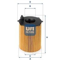 UFI ÖLfilter 25.128.00 Filtereinsatz FüR Fiat Lancia Alfa Ypsilon 500 Panda VAN
