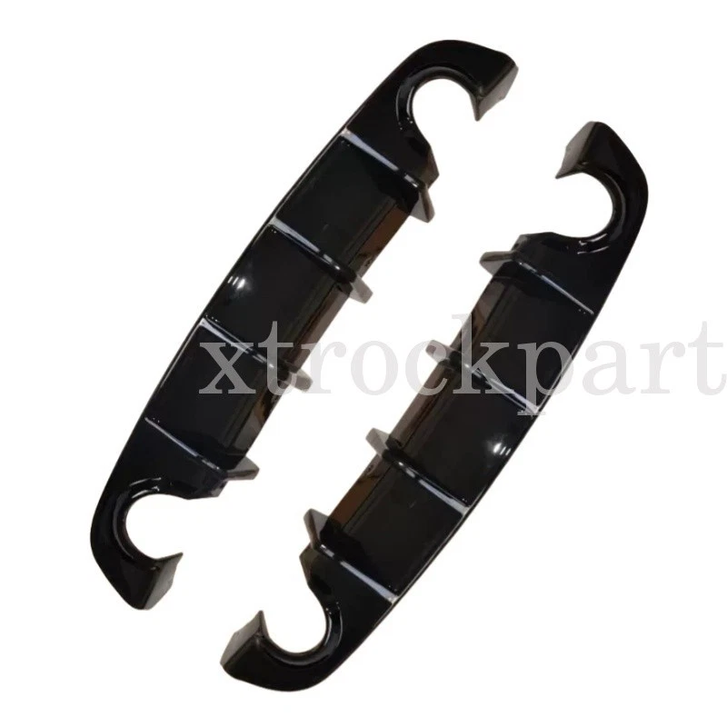 NUEVO Difusor trasero parachoques brillo labial negro apto para Dodge Charger SRT 2015-2023 Foto 4 de 4