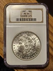 1887 NGC MS64 MORGAN DOLLAR Brilliant  Uncirculated