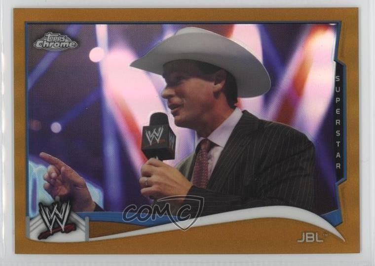 2014 Topps Chrome WWE Gold Refractor 24/50 JBL #72