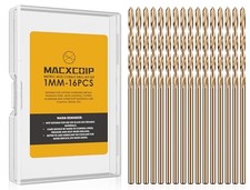 16PCS Metric 1mm M35 Cobalt Drill Bit Set HSS Cobalt Jobber Drill Bits for Harde