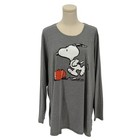 Lane Bryant Gray Long Sleeve Tee w/ Snoopy Football Graphic (Size 26/28)