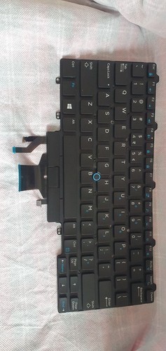 Ref -0D19TR Original Dell D19TR Belgian Belge Backlit Clavier Tastatur Keyboard - Picture 3 of 6