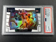 BROCK PURDY 2022 PANINI SELECT #493 WHITE PRIZM ROOKIE RC /35 PSA 10 GEM 49ERS